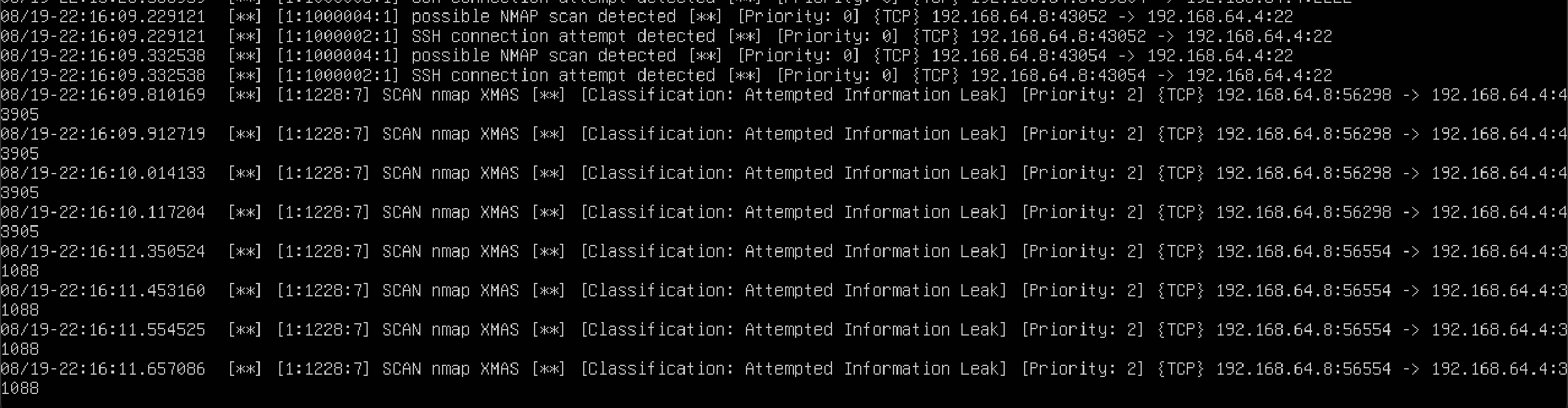 Ubuntu Kali - IDS Snort