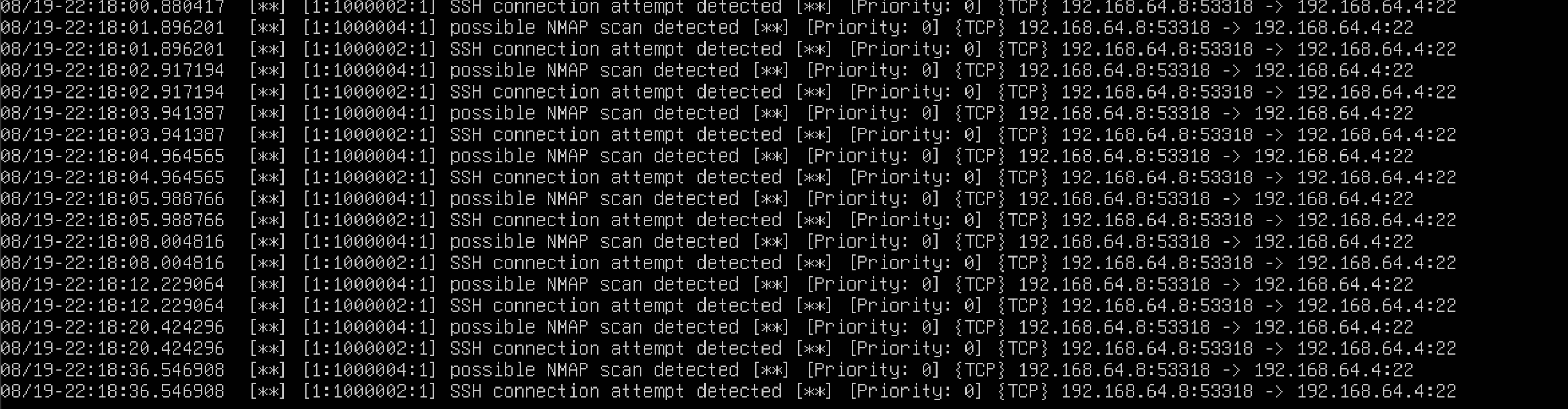 Ubuntu Kali - IDS Snort