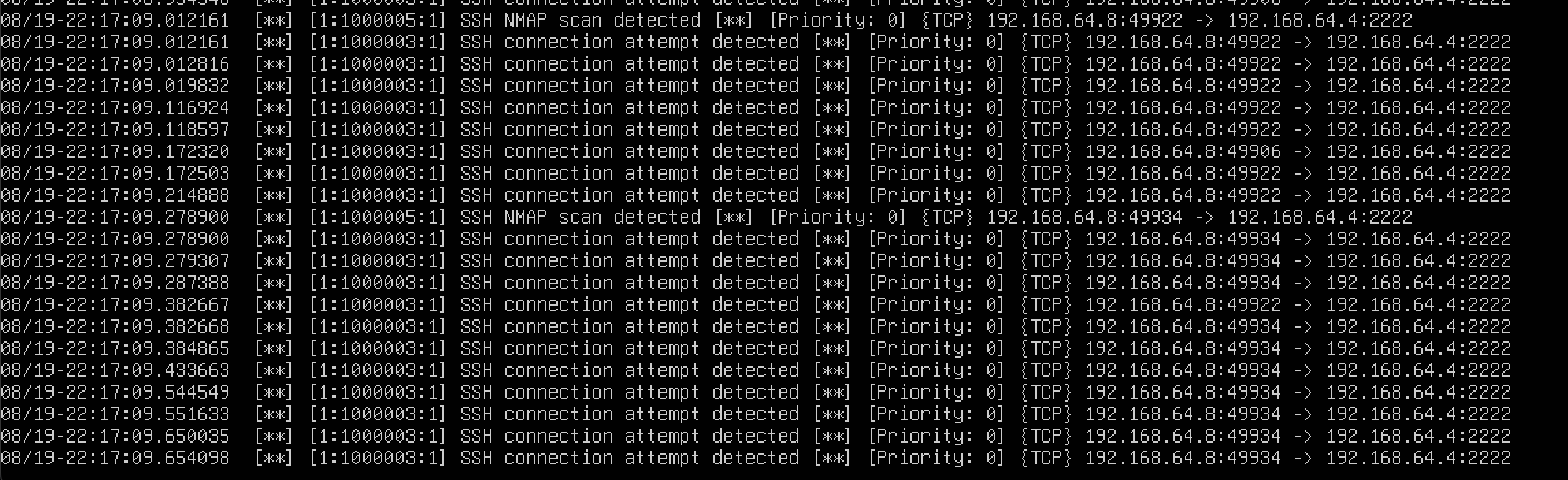 Ubuntu Kali - IDS Snort