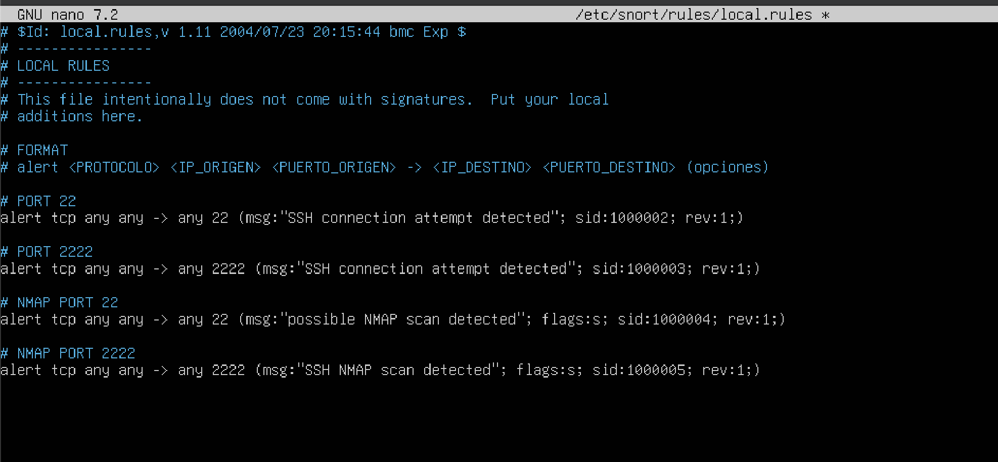 Ubuntu Kali - IDS Snort