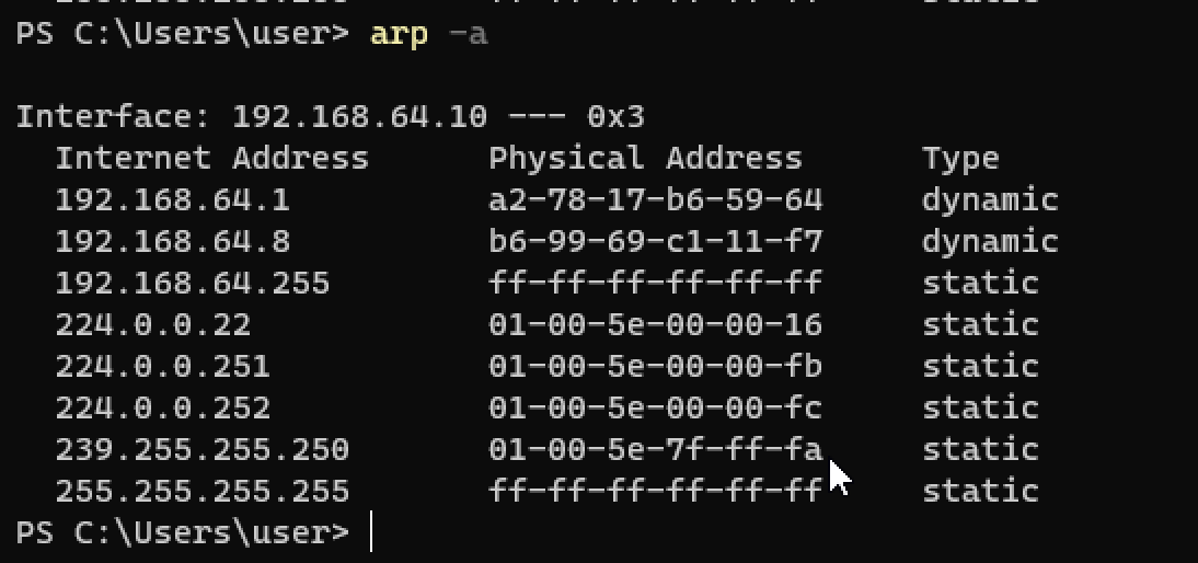 ARP Spoofing and MiTM Attack