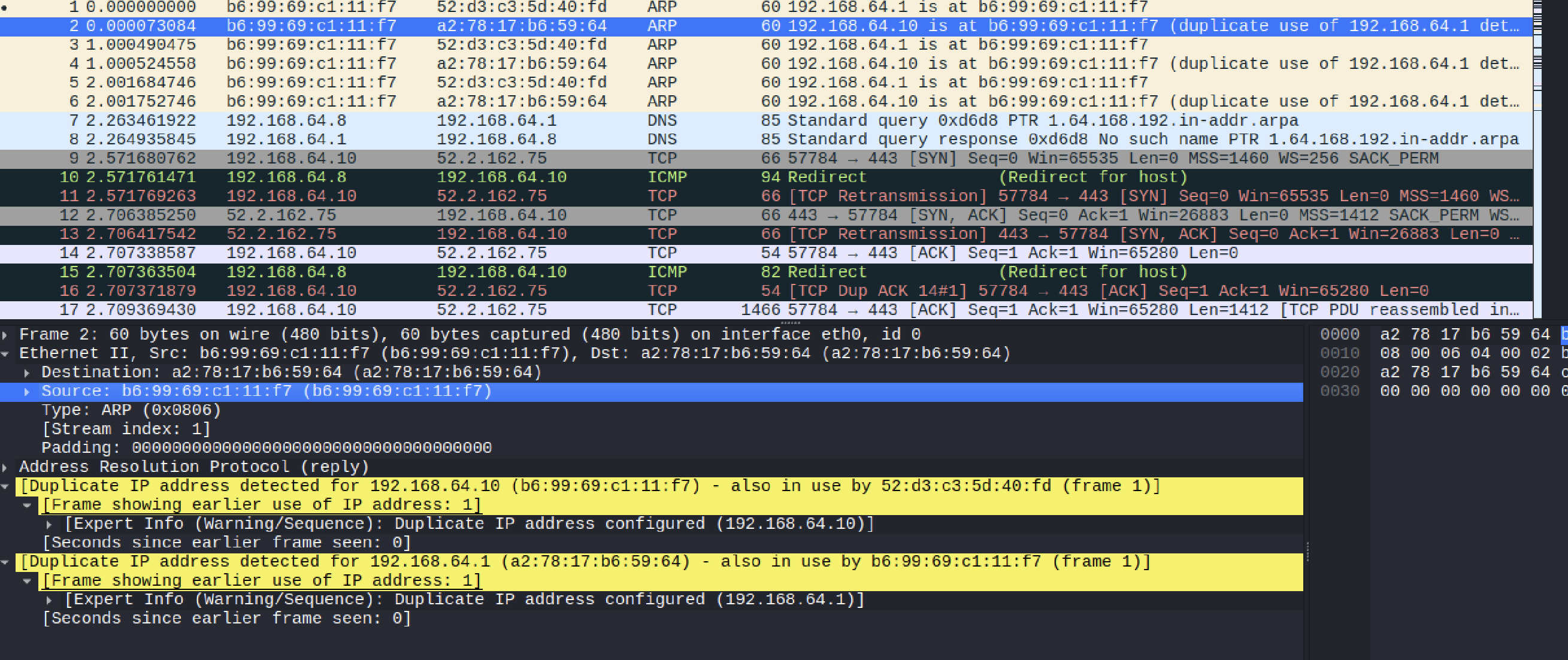 ARP Spoofing and MiTM Attack